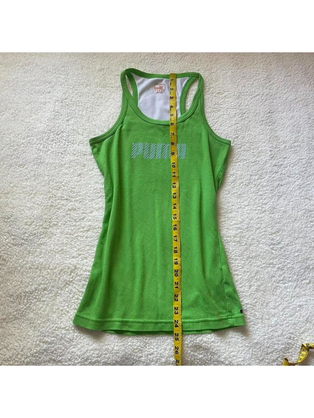 2000s Puma green tank top - Picture 5 of 8